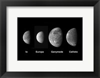 Framed Jupiter's Galilean Moons