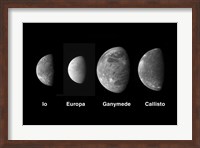 Framed Jupiter's Galilean Moons