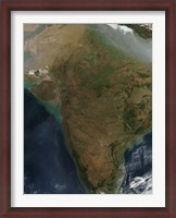 Framed Satellite View of Central India