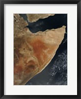 Framed Satellite View of the Horn of Africa