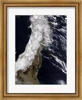 Framed Satellite View of Northeast Japan