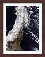 Framed Satellite View of Northeast Japan