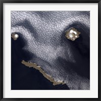 Framed Satellite Image of Semisopochnoi Island in the Western Aleutian Islands of Alaska