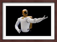 Framed Robonaut 2, humanoid Astronaut helper