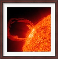 Framed Close-up of a Solar Eruptive Prominence
