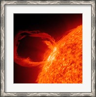 Framed Close-up of a Solar Eruptive Prominence