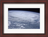 Framed View from space of Hurricane Irene off the East Coast of the United States