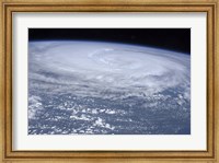Framed View from space of Hurricane Irene off the East Coast of the United States