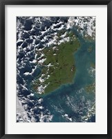 Framed Phytoplankton Bloom off the Coast of Ireland