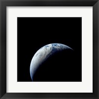 Framed Crescent Earth taken from the Apollo 4 Mission