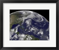 Framed Tropical Cyclones Katia, Lee, Maria and Nate in the Atlantic Ocean