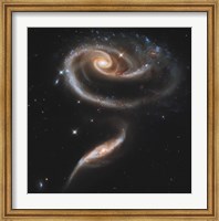 Framed Arp 273 Interacting Galaxies in Andromeda