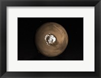 Framed Nadir view of the Martian North Pole