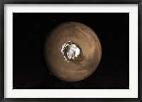 Framed Nadir view of the Martian North Pole