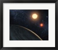 Framed Artist's concept Illustrating Kepler-16b