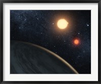 Framed Artist's concept Illustrating Kepler-16b