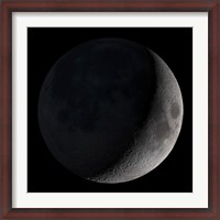 Framed Waxing Crescent Moon