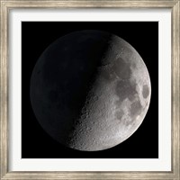 Framed First Quarter Moon