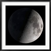 Framed First Quarter Moon