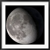 Framed Waning Gibbous Moon