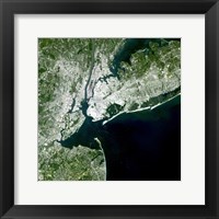Framed Satellite view of New York City