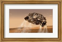 Framed Rover and Descent Stage for NASA's Mars Science Laboratory Spacecraft