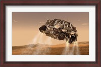Framed Rover and Descent Stage for NASA's Mars Science Laboratory Spacecraft