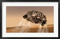 Framed Rover and Descent Stage for NASA's Mars Science Laboratory Spacecraft