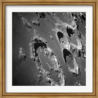 Framed Oblique view of the Lunar Surface