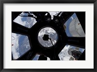 Framed View of Earth through the Cupola on the International Space Station
