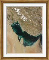 Framed Satellite view of the Persian Gulf