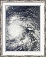 Framed Hurricane Irene over the Bahamas