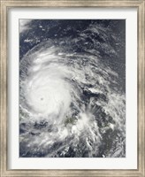 Framed Hurricane Irene over the Bahamas