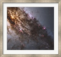 Framed Dark Lanes of Dust Crisscross the Elliptical Galaxy Centaurus A