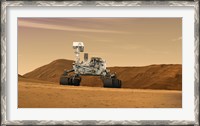Framed Mars Science Laboratory Curiosity rover