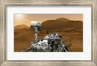 Framed Artist concept of NASA's Curiosity rover