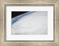 Framed Eye of Hurricane Irene as Viewed from Space