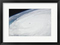 Framed Eye of Hurricane Irene as Viewed from Space