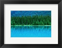 Framed Emerald Lake Boathouse, Yoho National Park, British Columbia, Canada (horizontal)