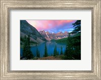 Framed Lake Moraine at Dawn, Banff National Park, Alberta