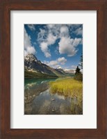 Framed Waterfowl lake, Icefields parkway, Banff NP, Canada