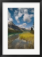 Framed Waterfowl lake, Icefields parkway, Banff NP, Canada