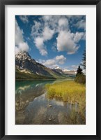 Framed Waterfowl lake, Icefields parkway, Banff NP, Canada