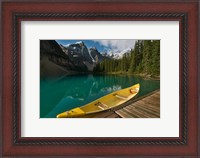 Framed Canoe along Moraine Lake, Banff National Park, Banff