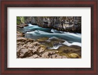 Framed Maligne River, Maligne Canyon, Jasper NP, Canada