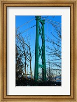 Framed British Columbia, Vancouver, Lion's Gate Bridge Tower