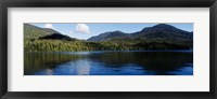 Framed Lake with mountains, Morse Basin, Prince Rupert, British Columbia