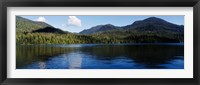 Framed Lake with mountains, Morse Basin, Prince Rupert, British Columbia