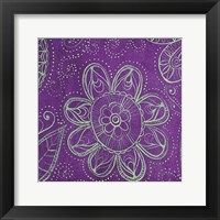 Framed Purple Floral