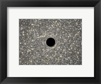 Framed Artist's Concept of Giant Black Hole in Center of Ultracompact Galaxy